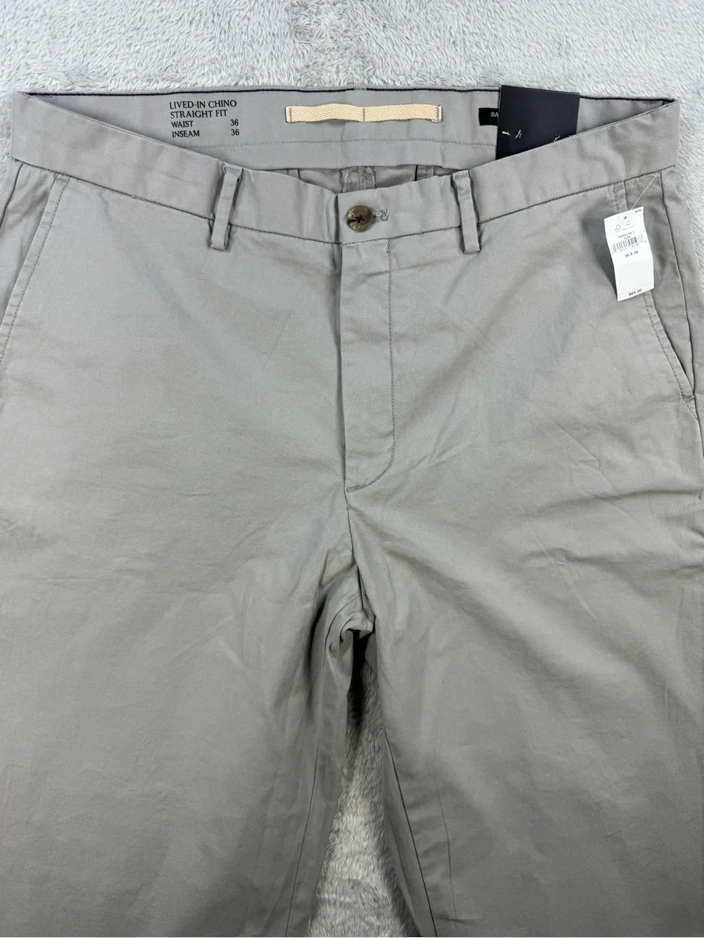 NWT Banana Republic Lived-In Chino Straight Fit Pants 36x36